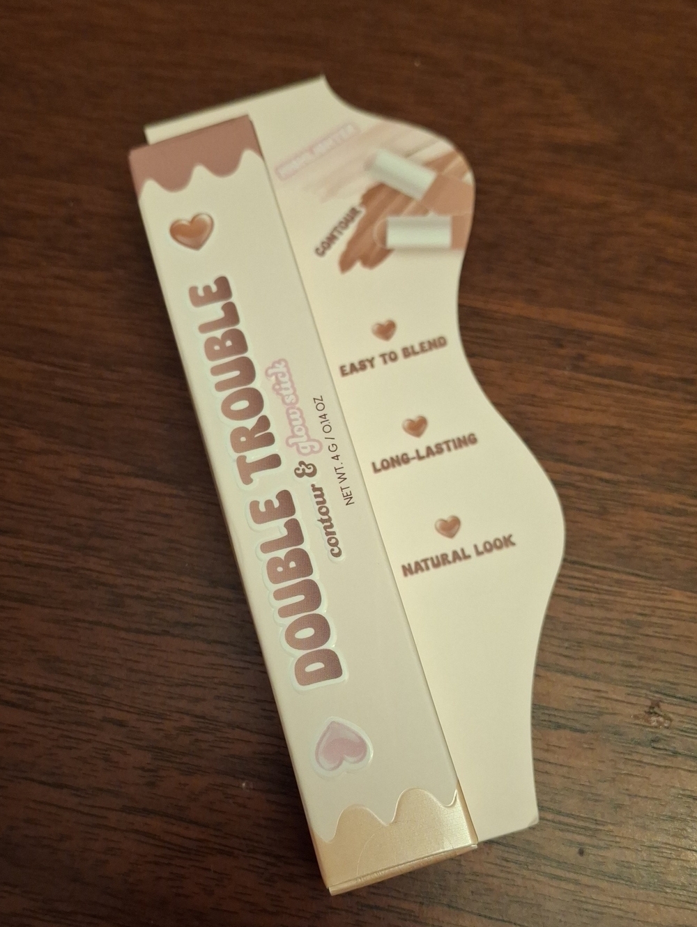 Kara Beauty Double Trouble Contour & Glow Stick 01. Ash Brown New